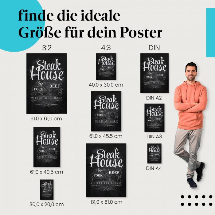 "Steak House" Poster: Jetzt Postergröße wählen!